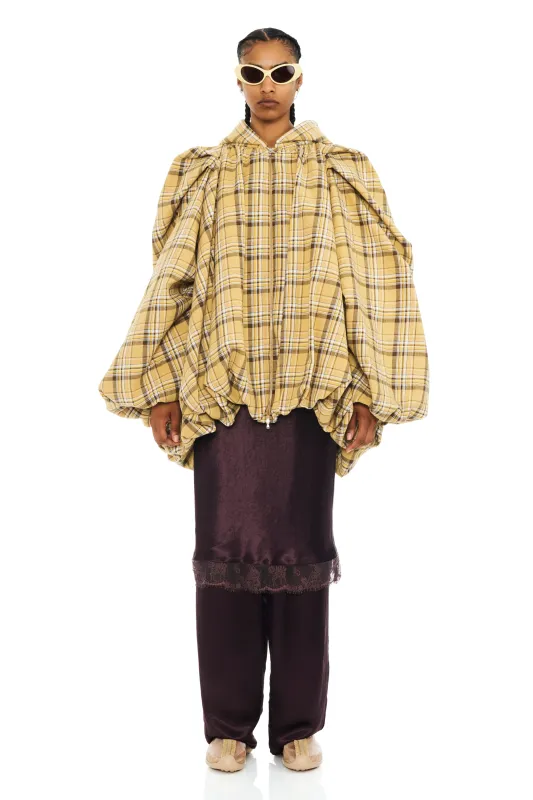 SUNFLOWER PLAID PILLOW COAT made by Collina Strada