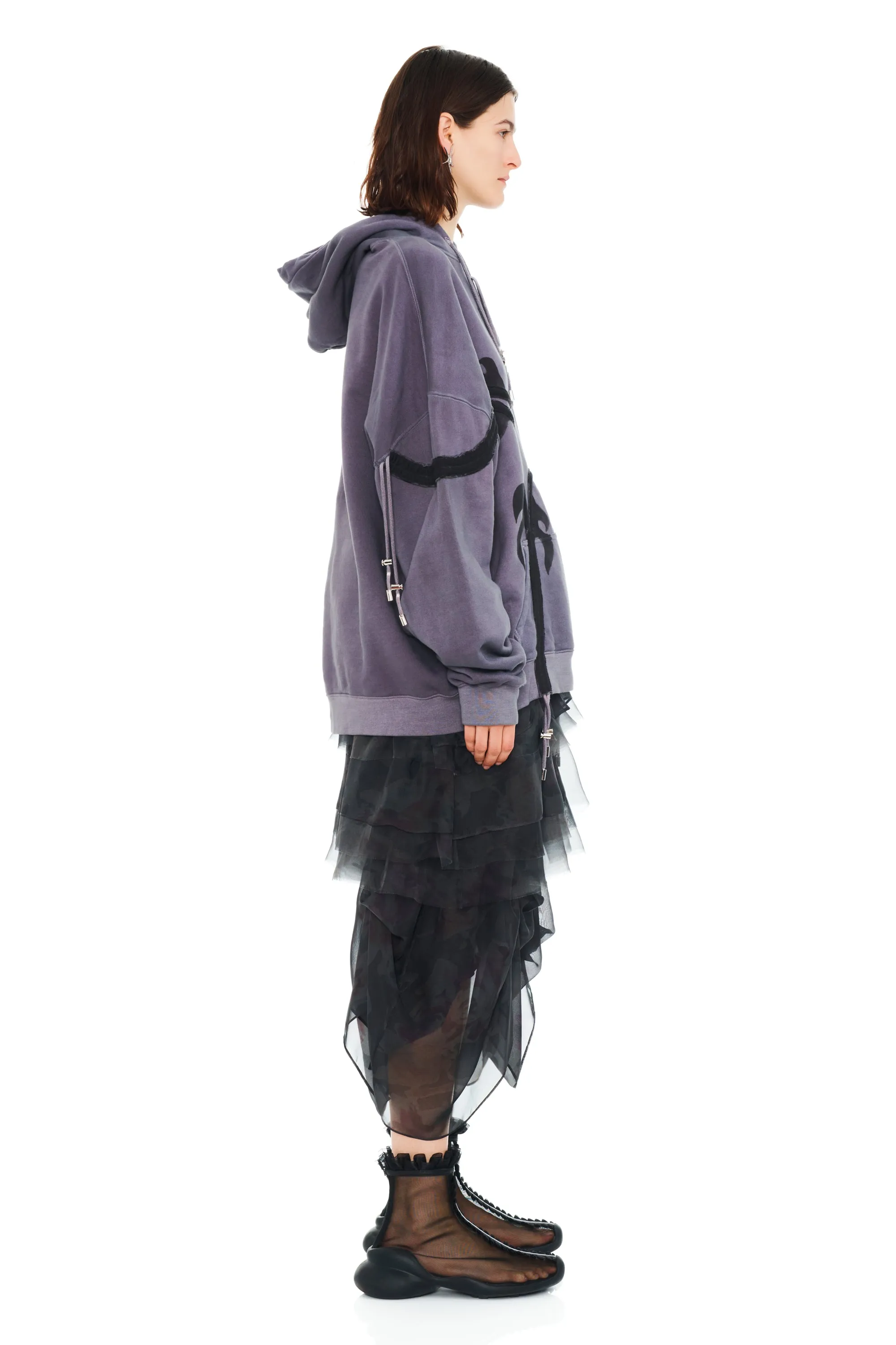 CHARCOAL FLAMES STAR HOODIE sold by Collina Strada product image thumbnail 3