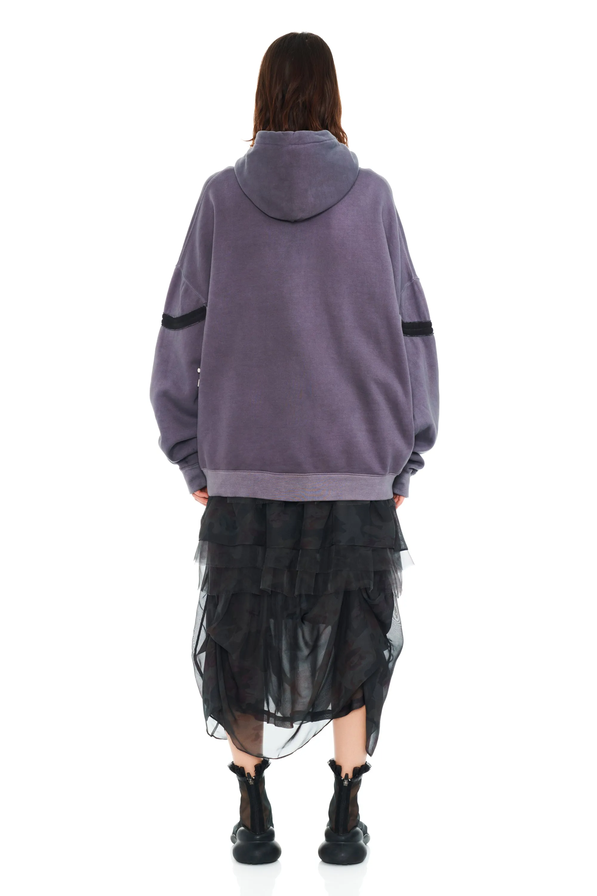 CHARCOAL FLAMES STAR HOODIE sold by Collina Strada product image thumbnail 4