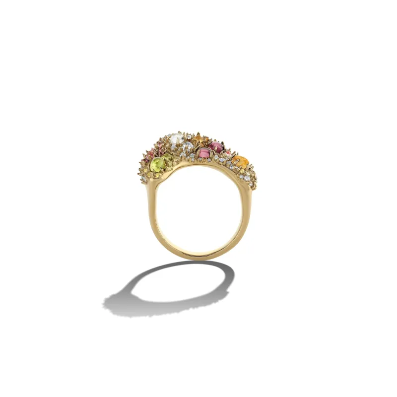 Encrusted Wavy Ring sold by Collina Strada