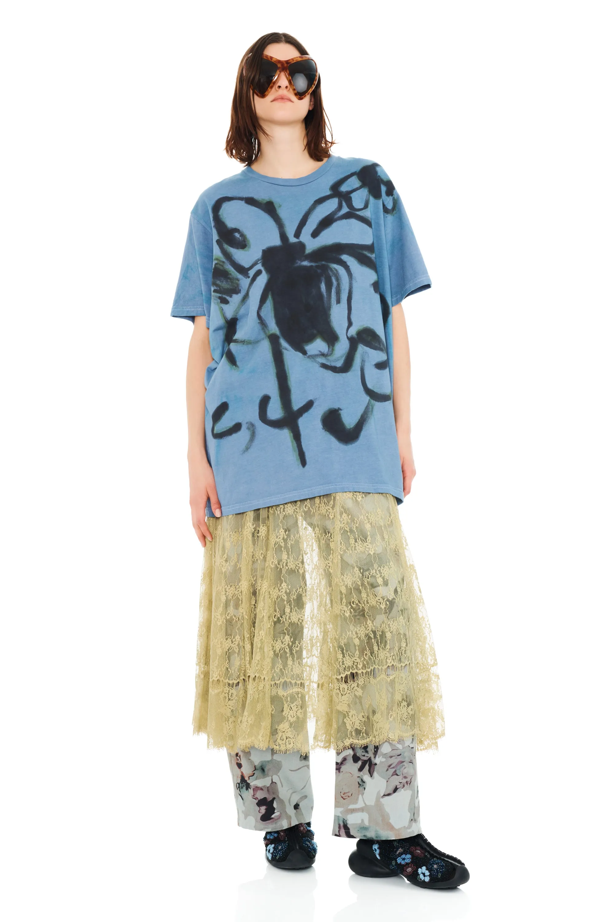 NAVY BUG PAINTED TEE sold by Collina Strada