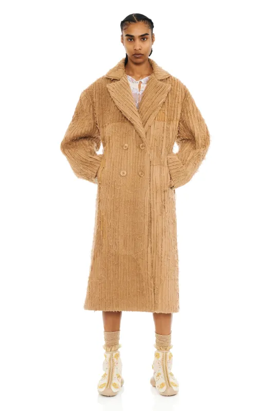 CAMEL PAW PAW COAT made by Collina Strada