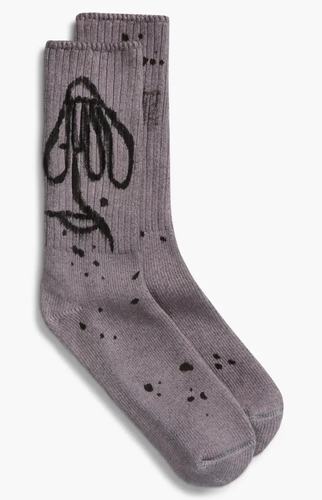 CHARCOAL DAISY SOCKS sold by Collina Strada