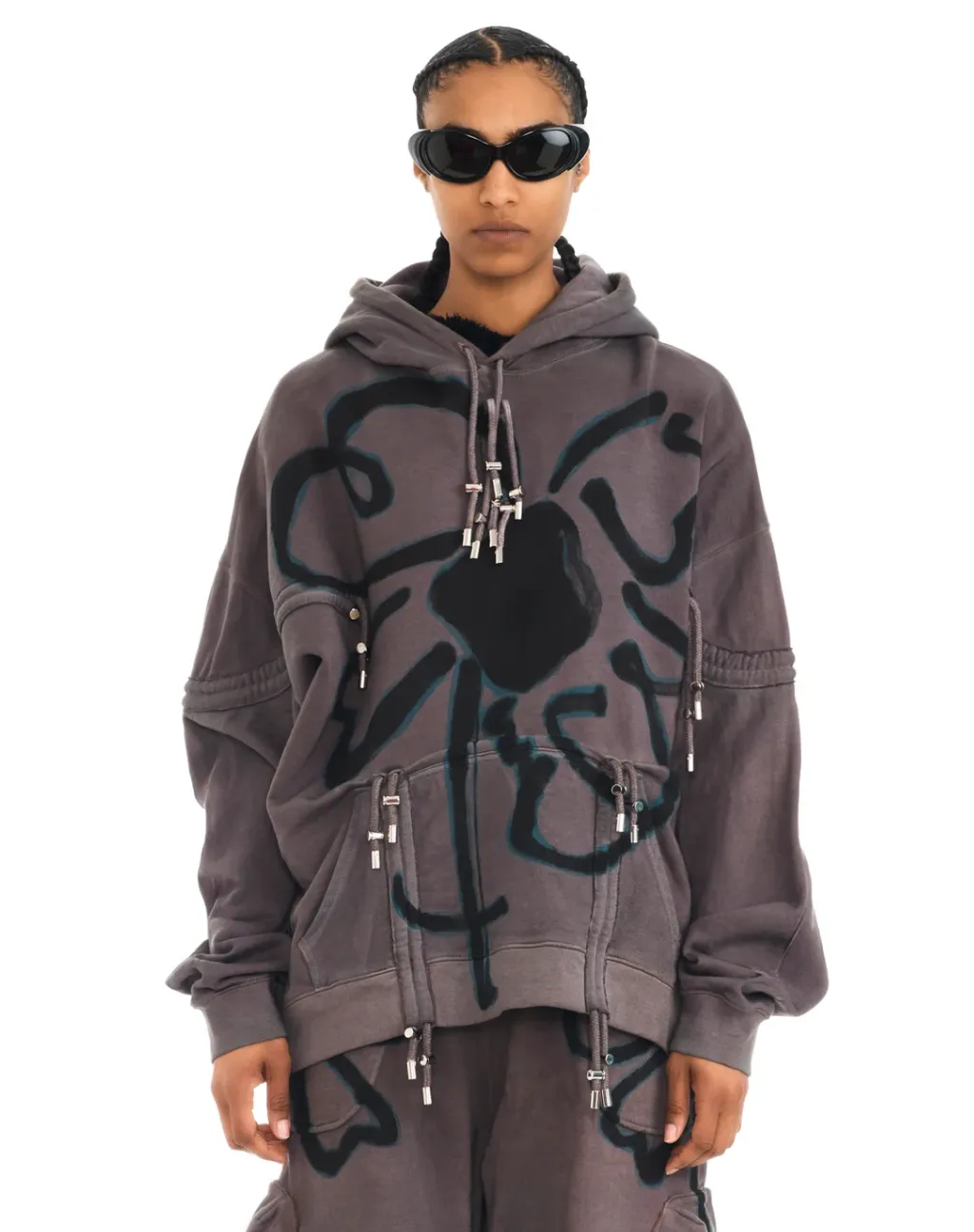NAVY BUG BURST HOODIE sold by Collina Strada product image thumbnail 3