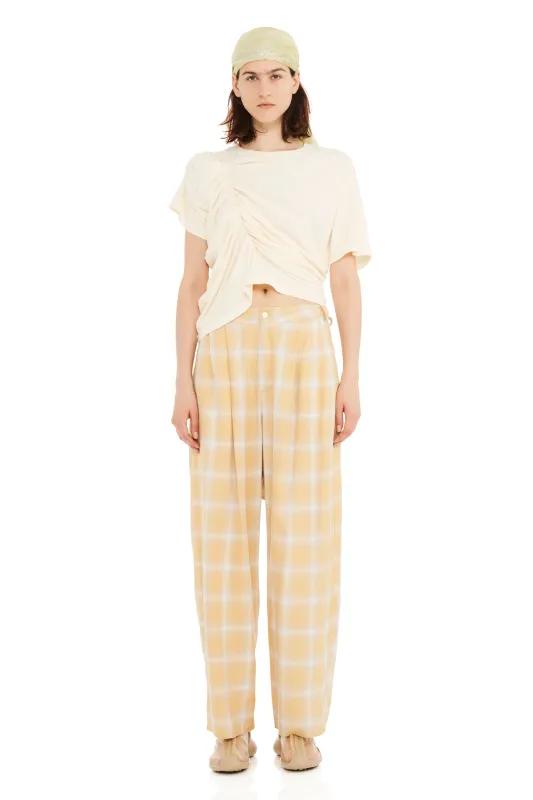 SUNNY PLAID CATCHFLY PANT sold by Collina Strada