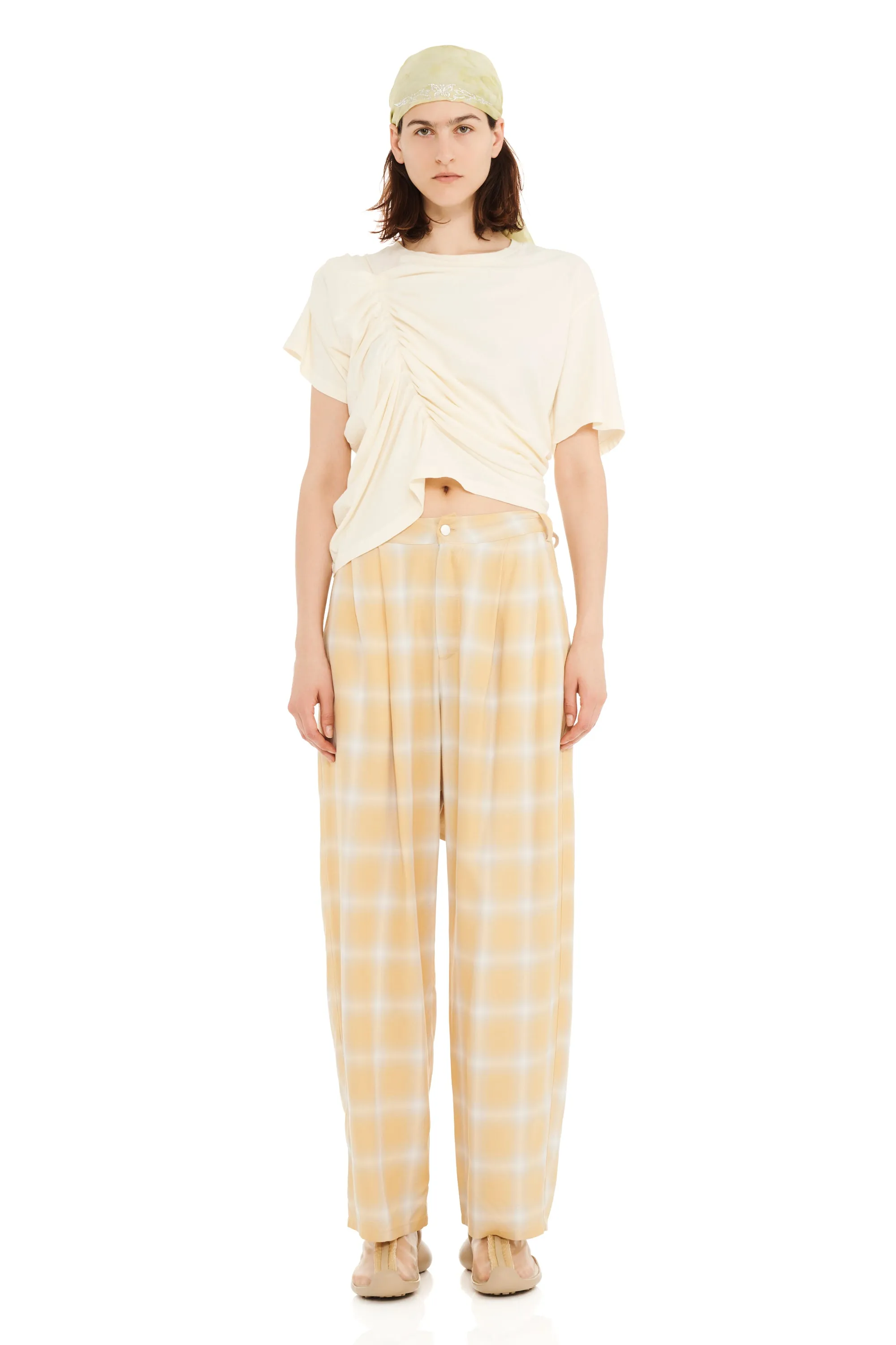 SUNNY PLAID CATCHFLY PANT sold by Collina Strada