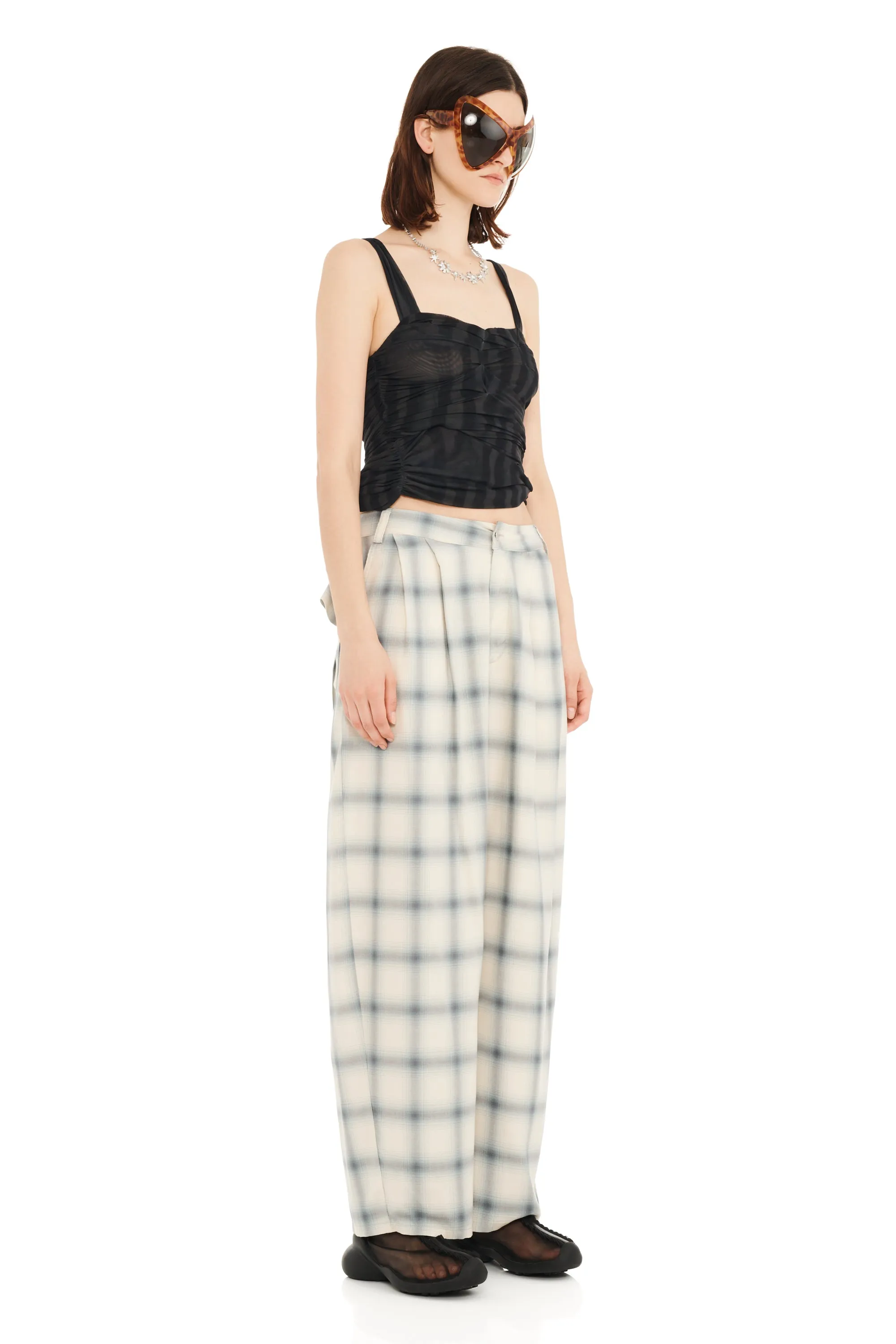CLOUDY PLAID CATCHFLY PANT sold by Collina Strada product image thumbnail 5