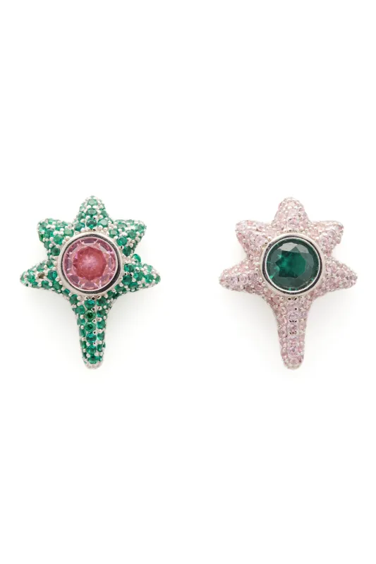 EMERALD PINK CORAL STUDS sold by Collina Strada