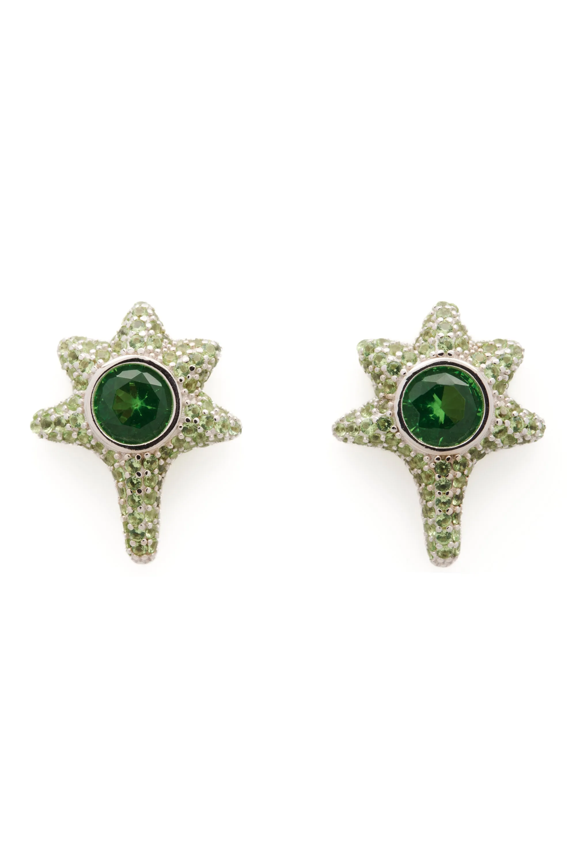 APPLE GREEN CORAL STUDS sold by Collina Strada