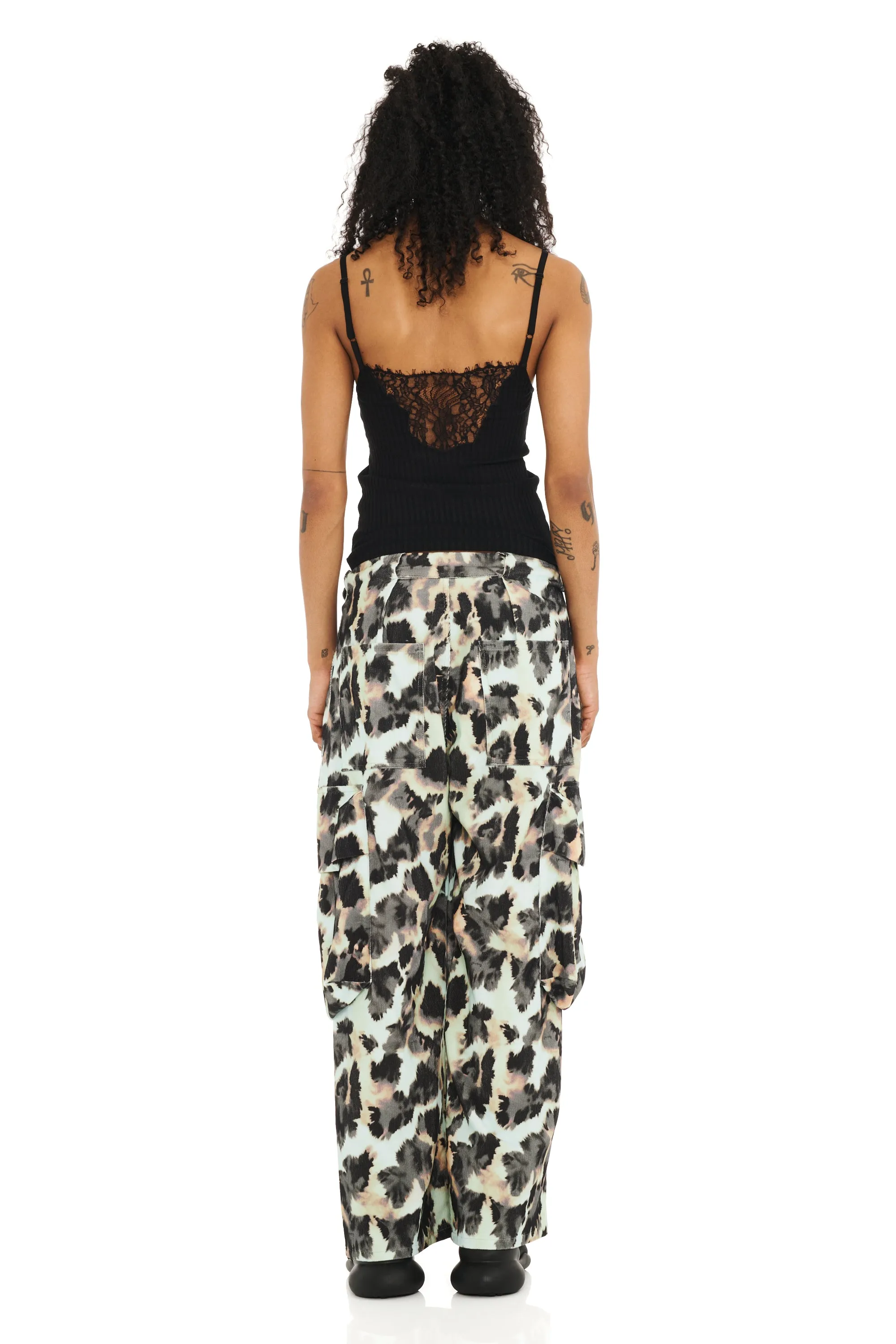 SNOW LEOPARD PLEATED CARGO PANT sold by Collina Strada product image thumbnail 4