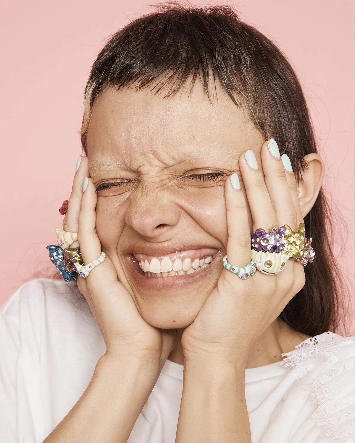 LILAC STRIPE FLORENCE RING sold by Collina Strada product image thumbnail 5