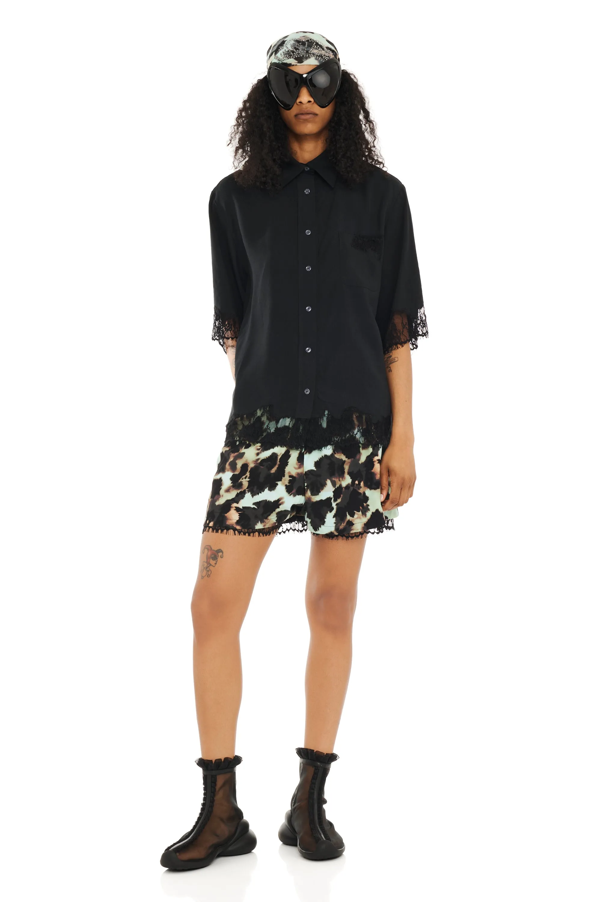 BLACK ANEMONE BUTTON UP sold by Collina Strada product image thumbnail 2