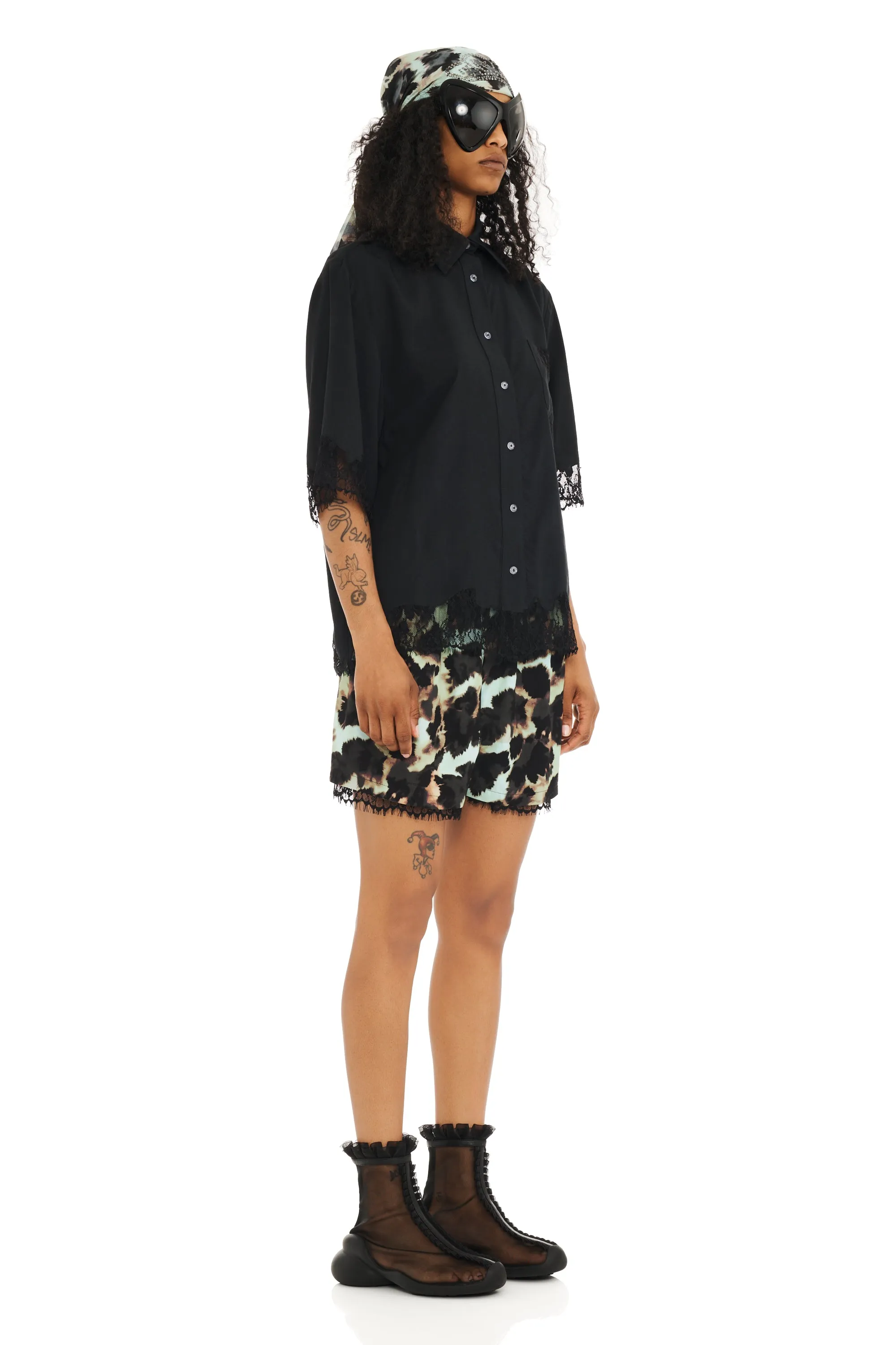 BLACK ANEMONE BUTTON UP sold by Collina Strada product image thumbnail 3