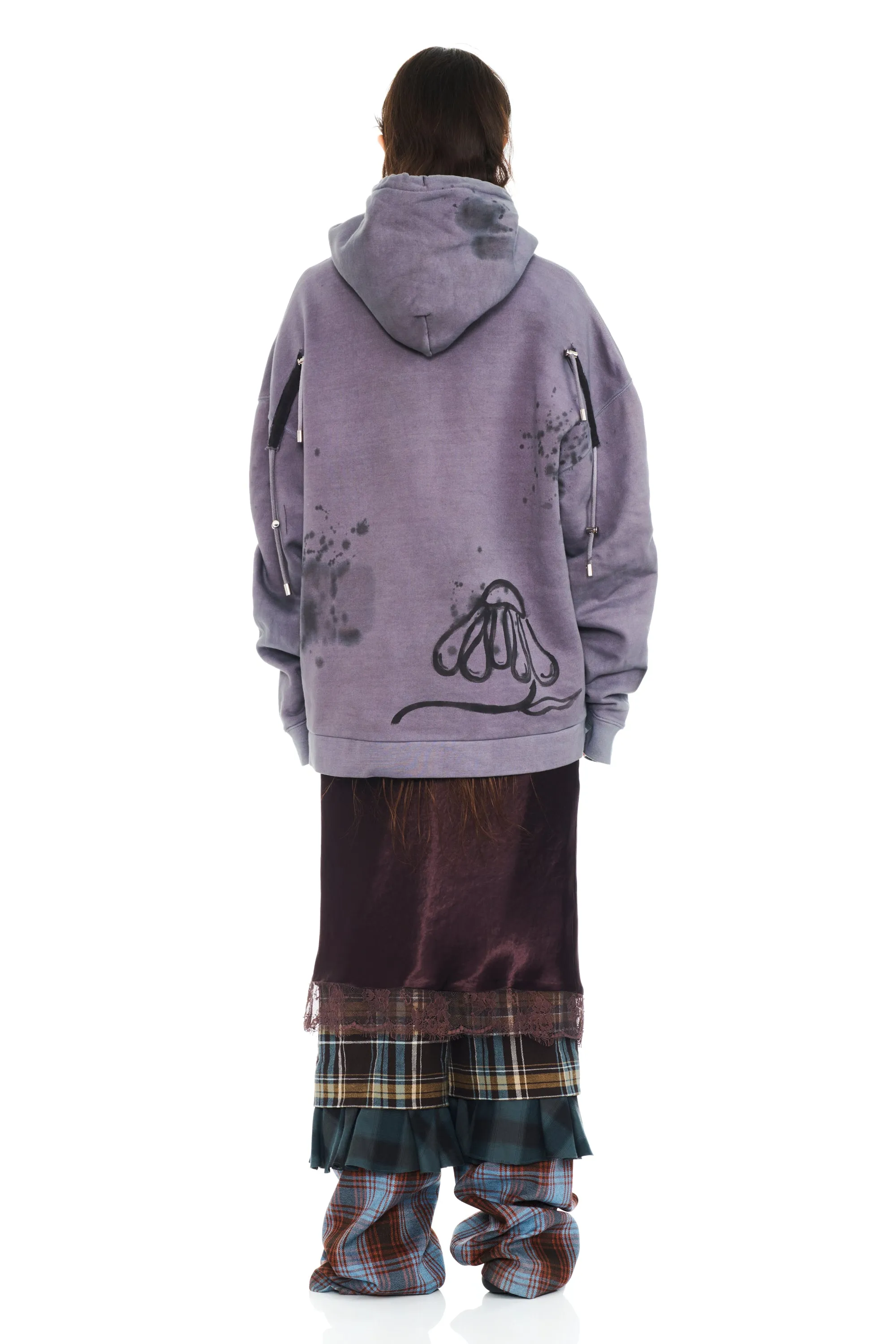 CHARCOAL DAISY ARC HOODIE sold by Collina Strada product image thumbnail 5