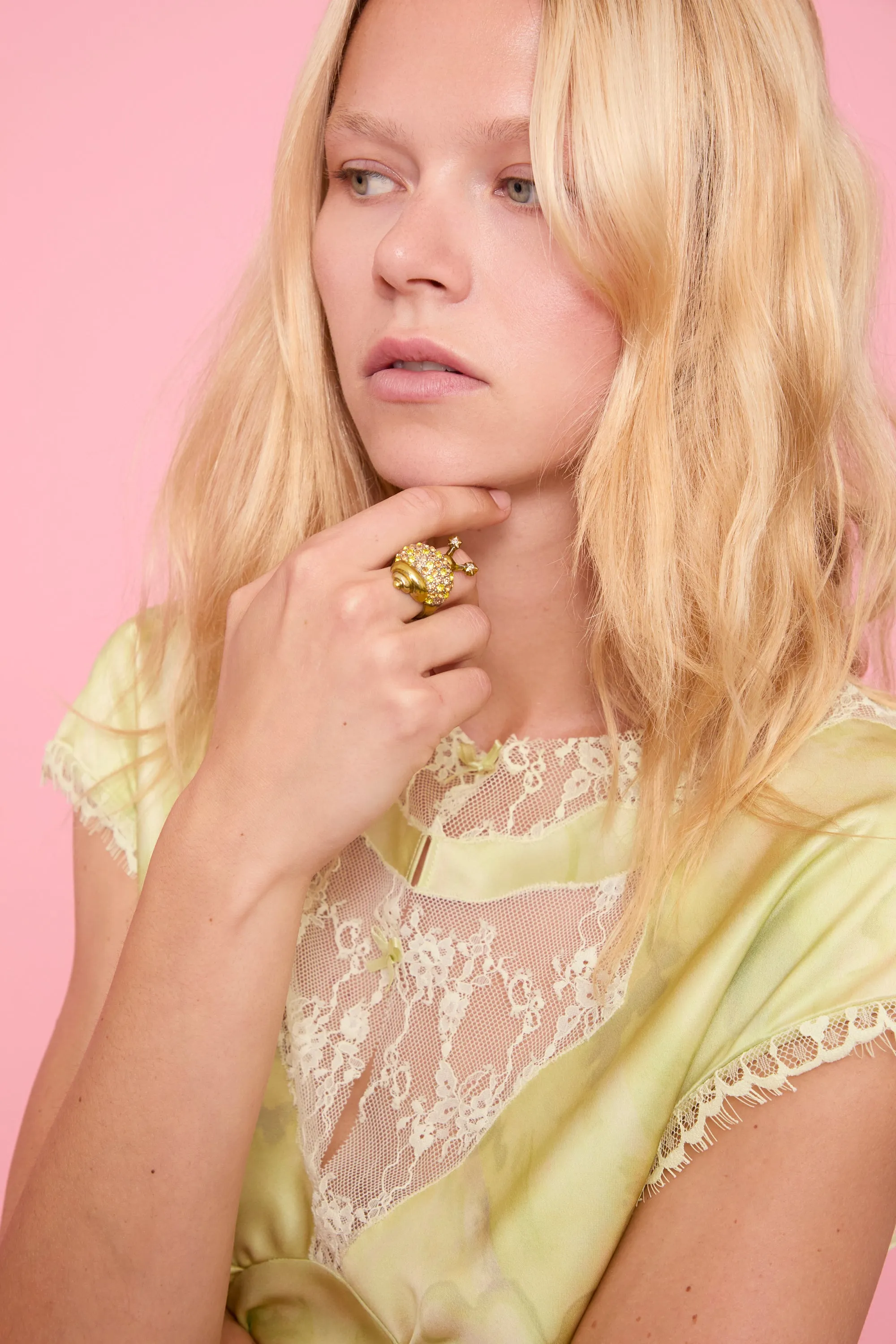 TOPAZ SNAIL RING sold by Collina Strada product image thumbnail 4