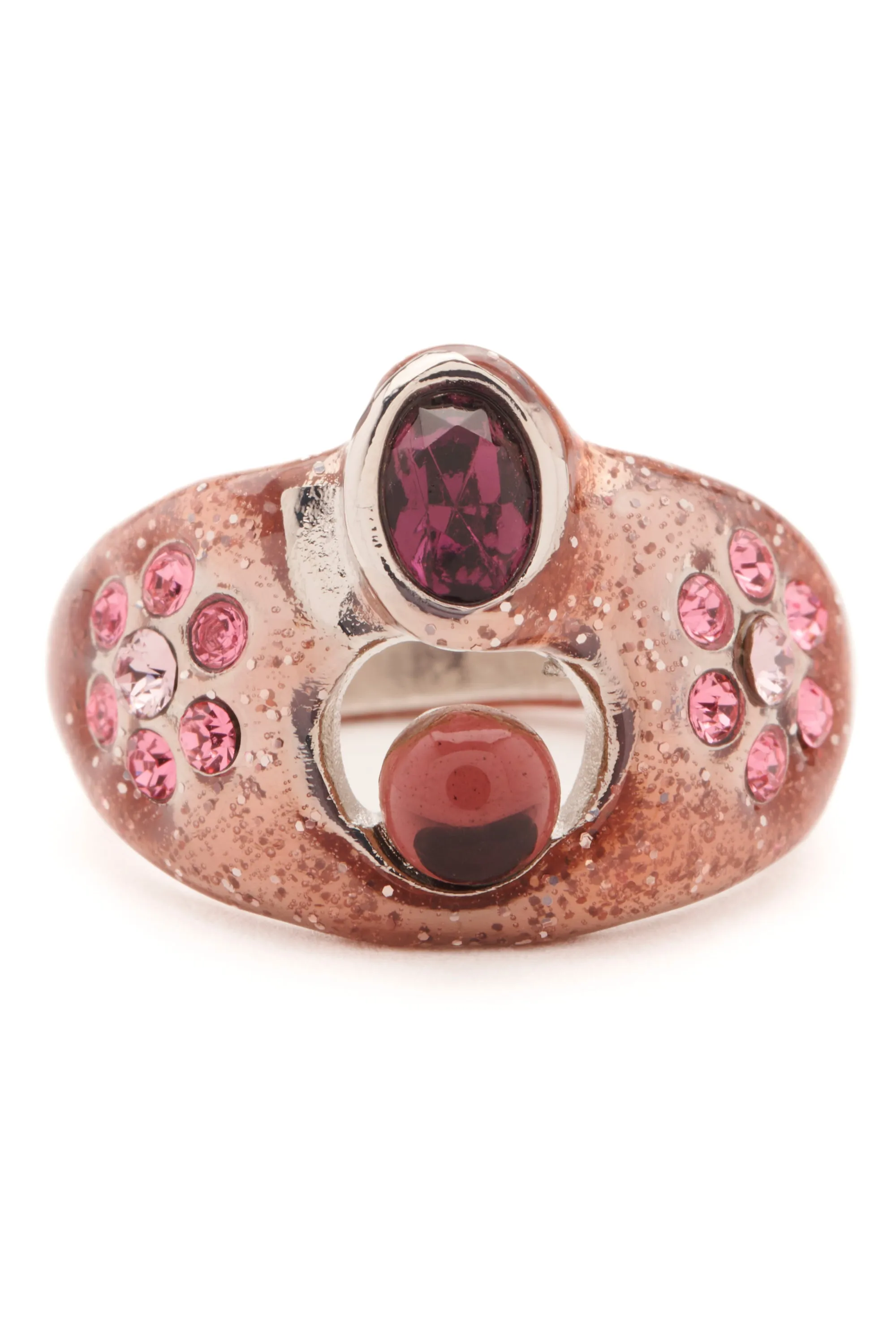PINK METALLIC COSMIC RING sold by Collina Strada