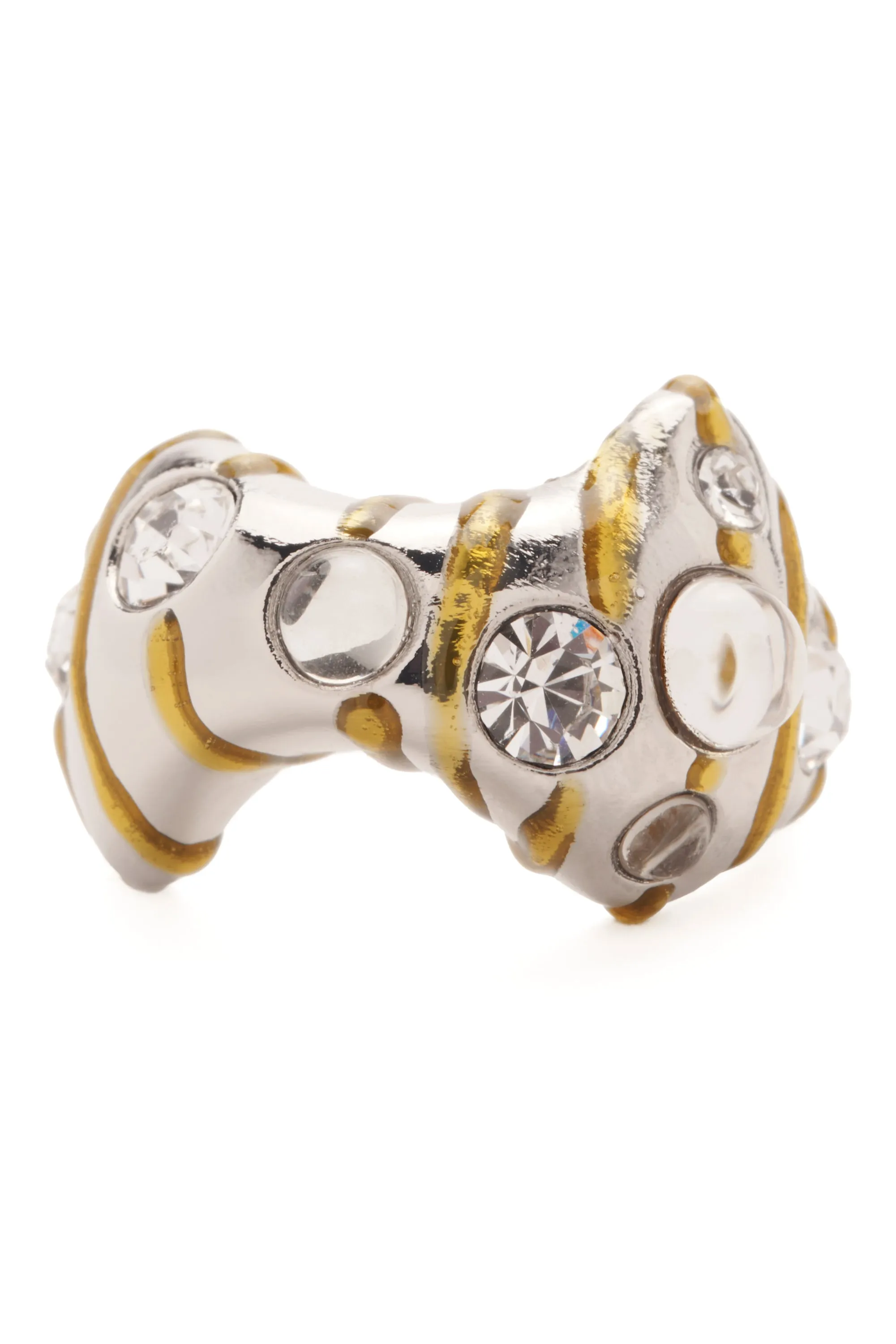 GOLD STRIPE BAT RING sold by Collina Strada