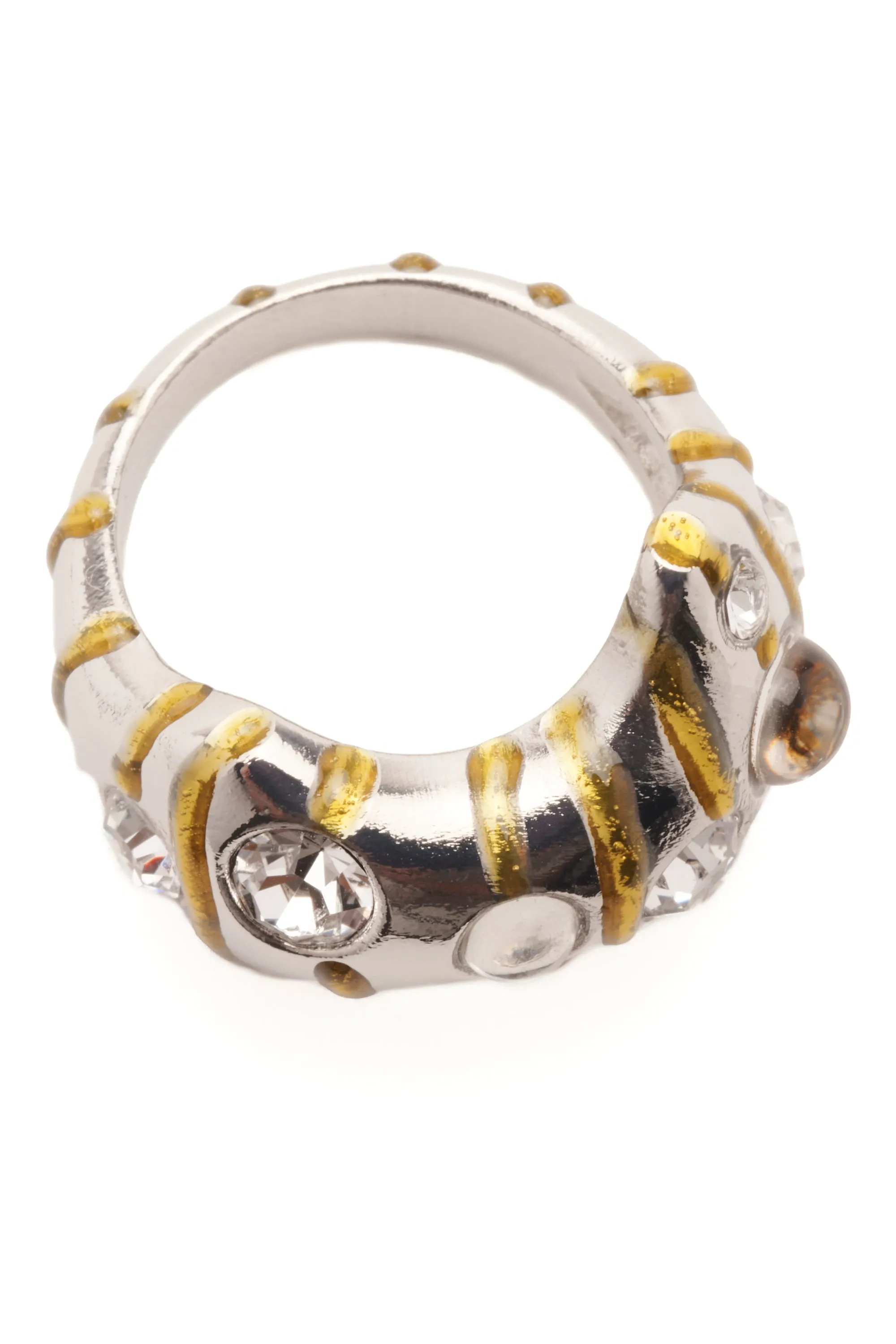 GOLD STRIPE BAT RING sold by Collina Strada product image thumbnail 3