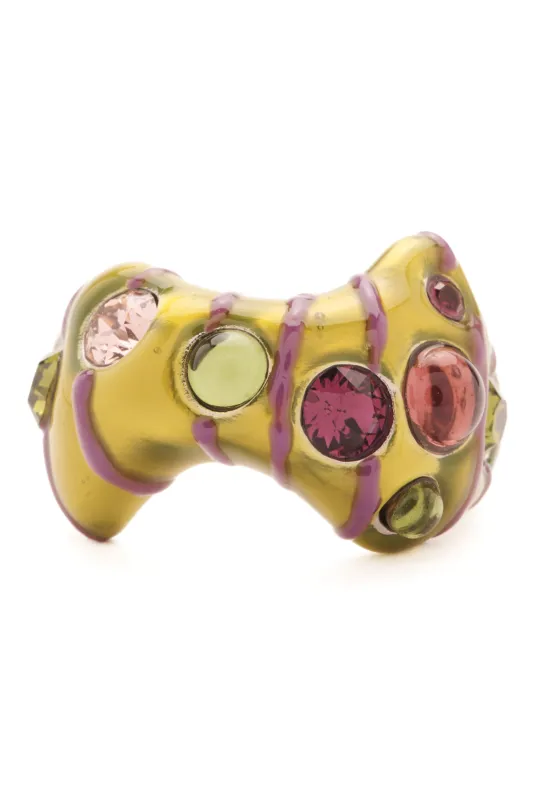 GRAPE STRIPE BAT RING sold by Collina Strada