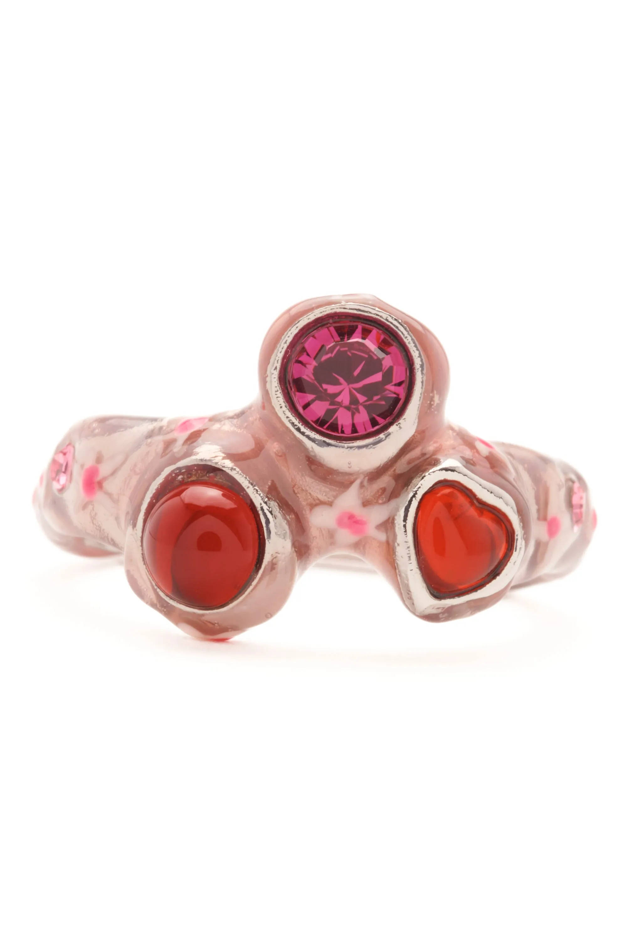 PINK FLOWERS FLORENCE RING sold by Collina Strada