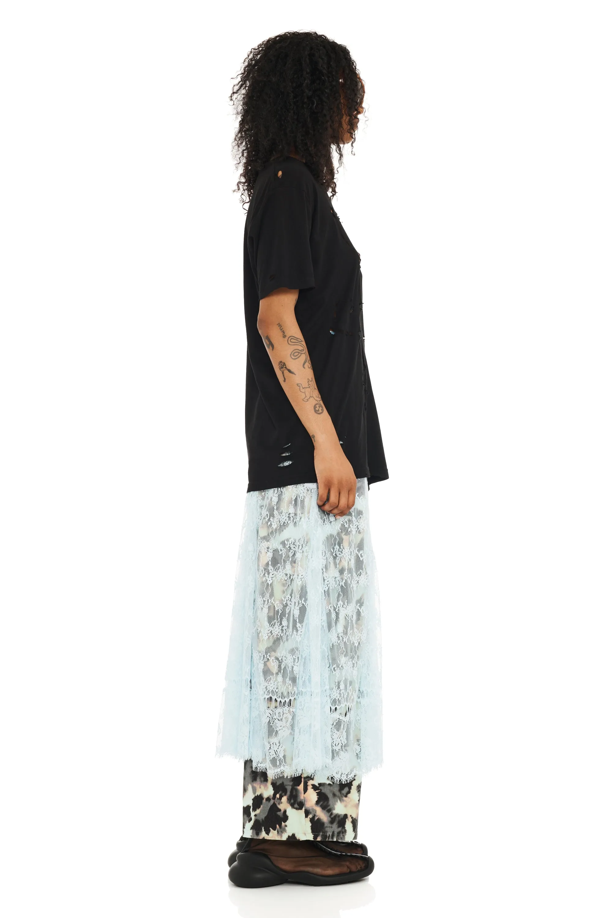BLACK REMNANT FLOWER TEE sold by Collina Strada product image thumbnail 3