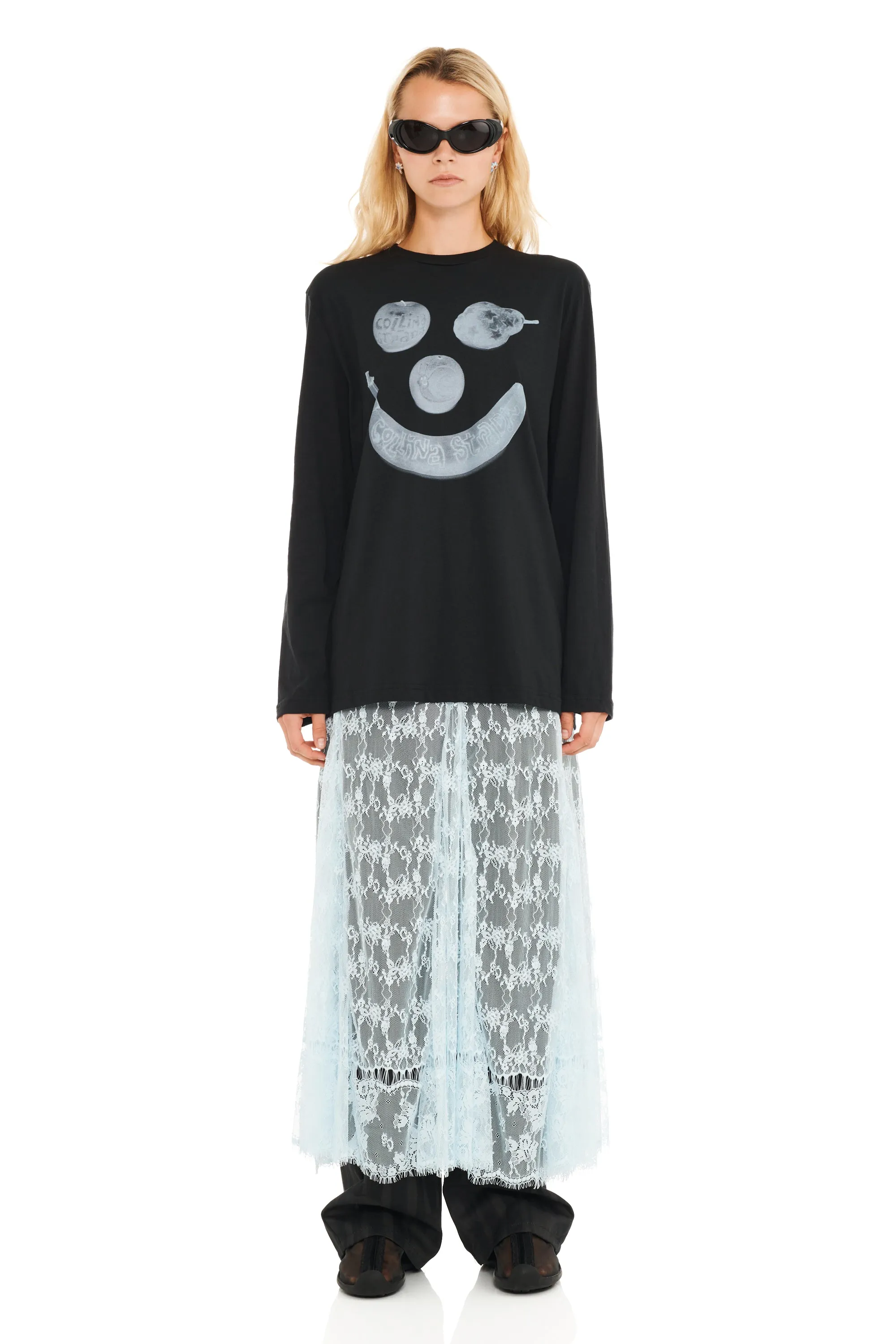 BLACK BANANA X-RAY LONG SLEEVE TEE sold by Collina Strada