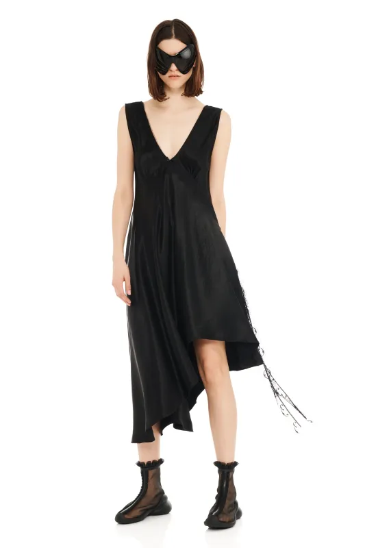 BLACK TULIP DRESS made by Collina Strada