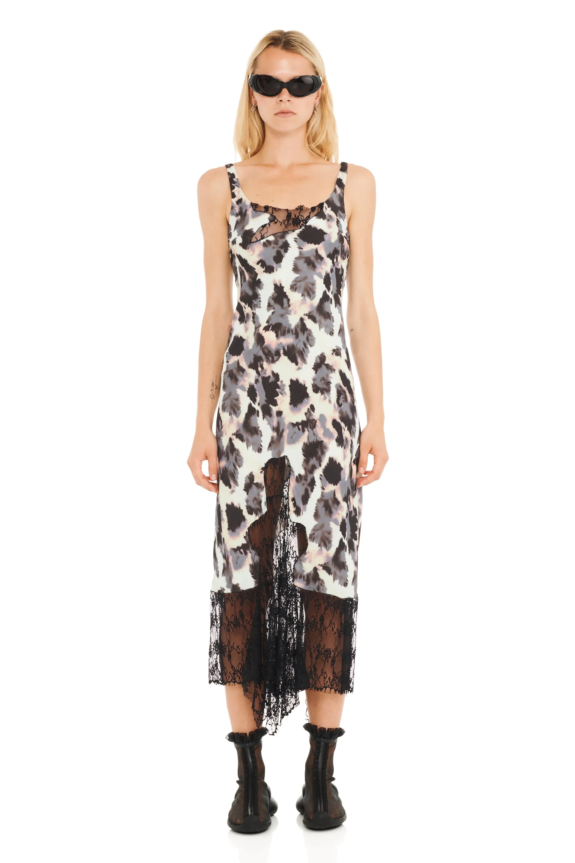 SNOW LEOPARD ANEMONE DRESS sold by Collina Strada