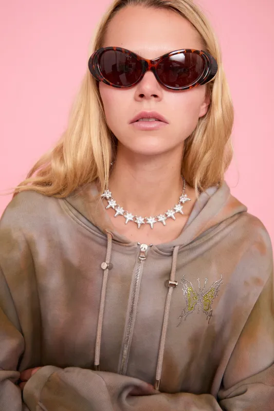 CRYSTAL CLEAR CORAL NECKLACE sold by Collina Strada