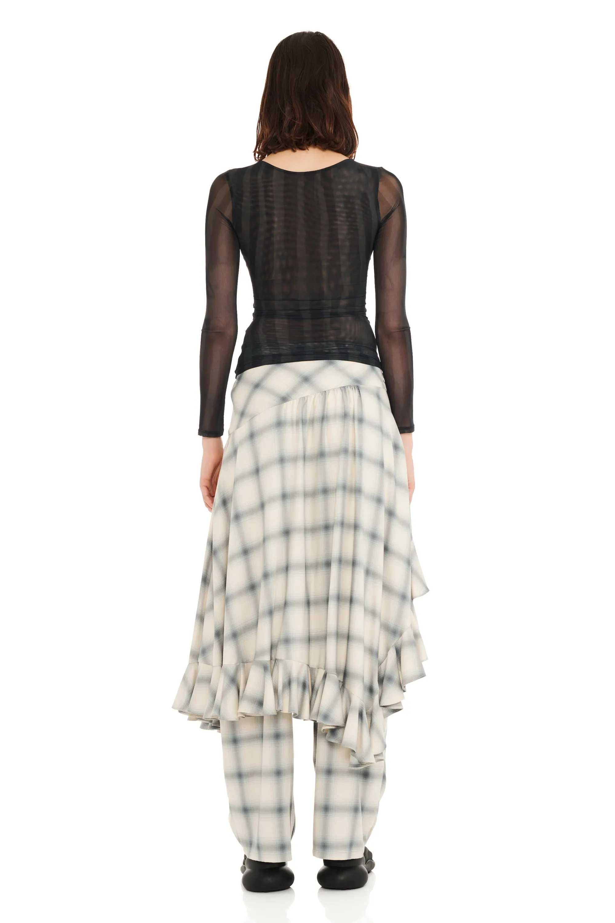 BLACK WAVY FLOWER STRIPE CARDIO CREW sold by Collina Strada product image thumbnail 5