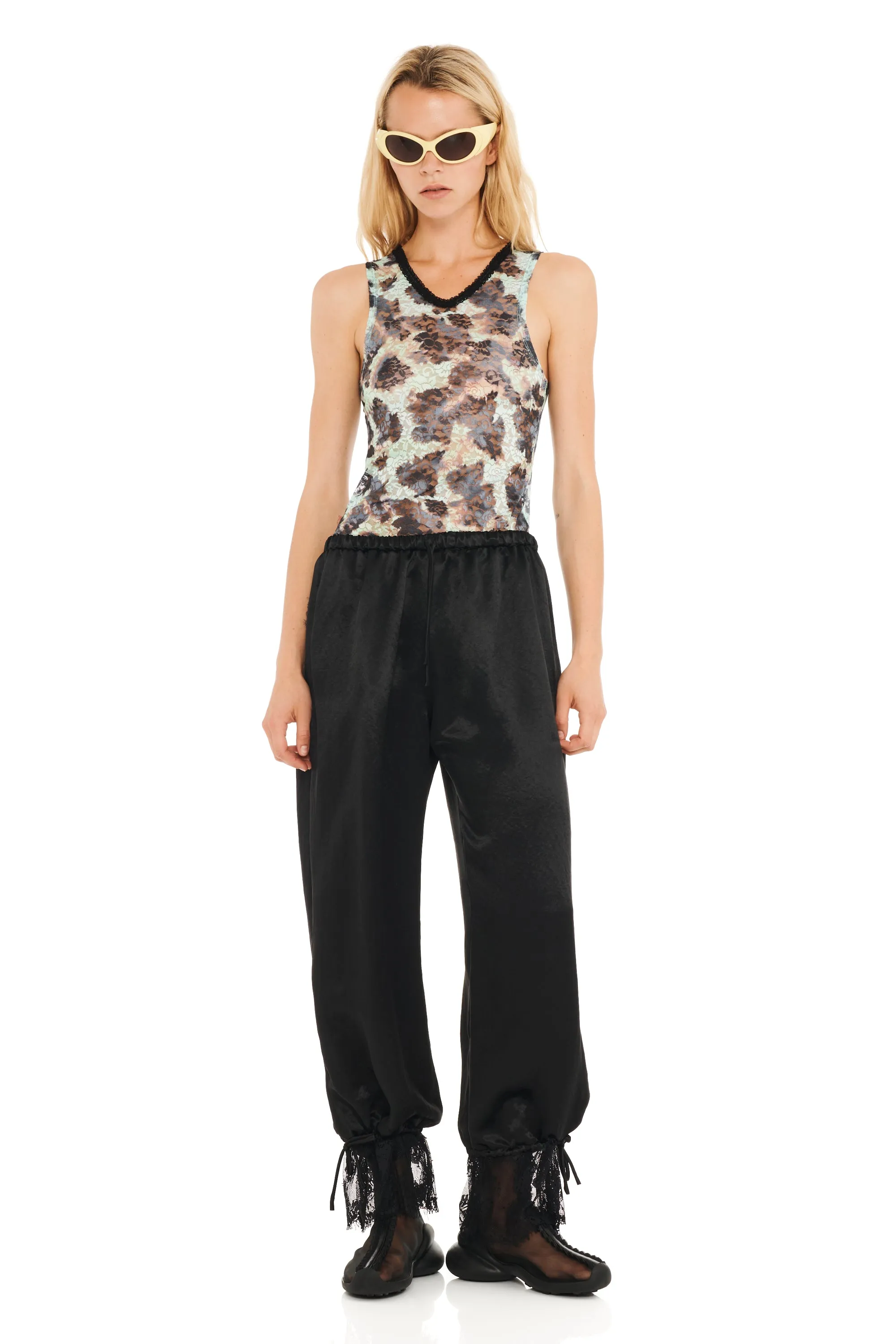 SNOW LEOPARD LACE DACHI TOP sold by Collina Strada product image thumbnail 2