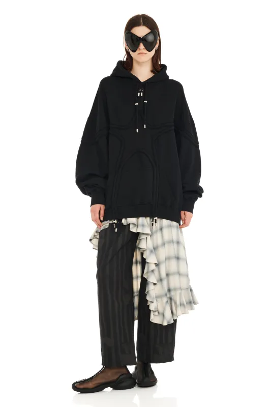 BLACK STAR HOODIE sold by Collina Strada