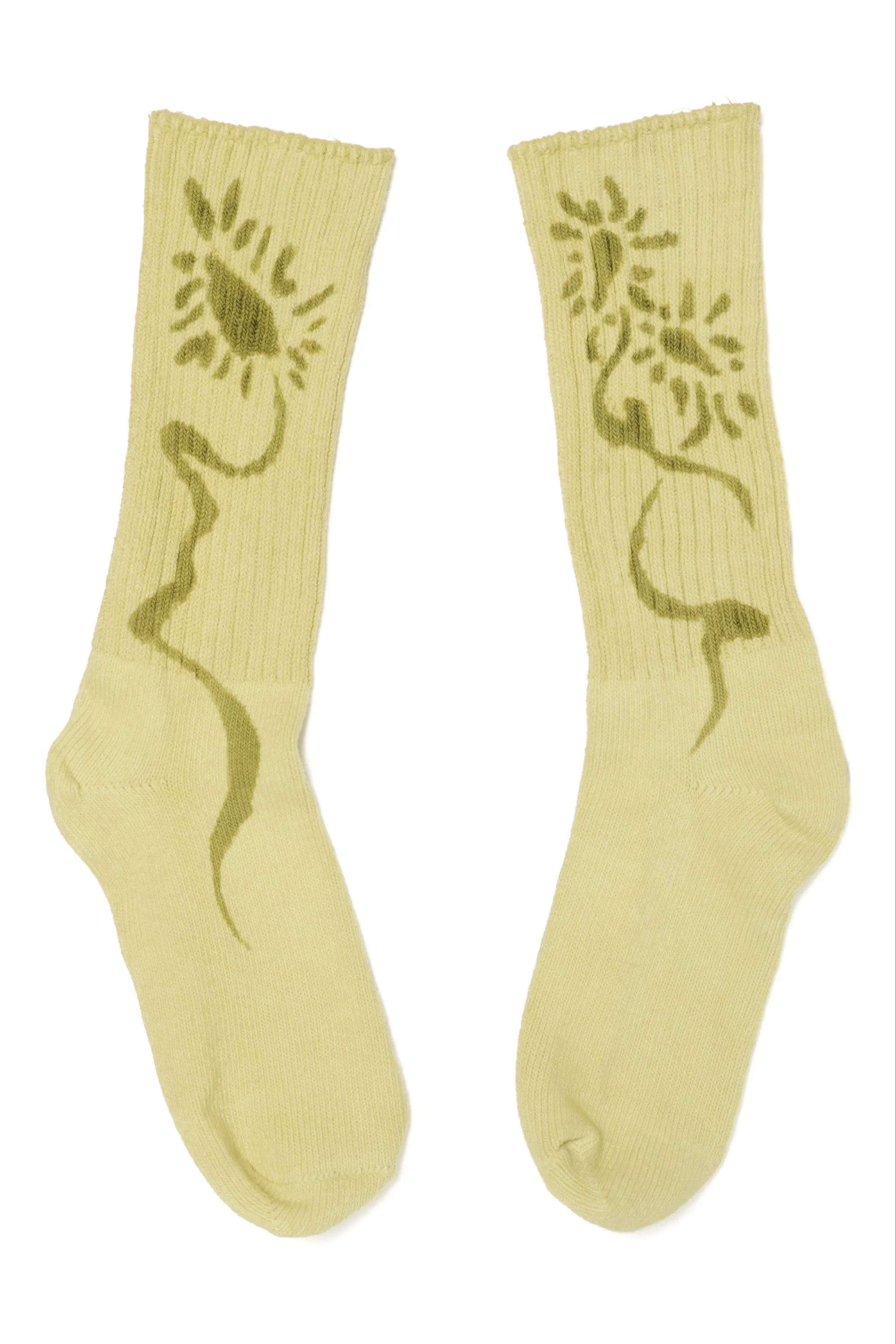 OLIVE DAISY ORGANIC COTTON SOCKS sold by Collina Strada