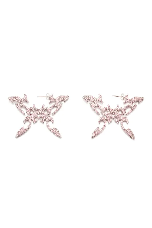 SOFT PINK BUTTERFLY TATTOO EARRINGS made by Collina Strada