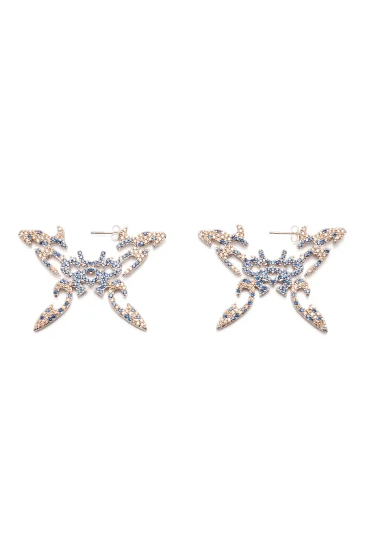 SKY SAND BUTTERFLY TATTOO EARRINGS sold by Collina Strada