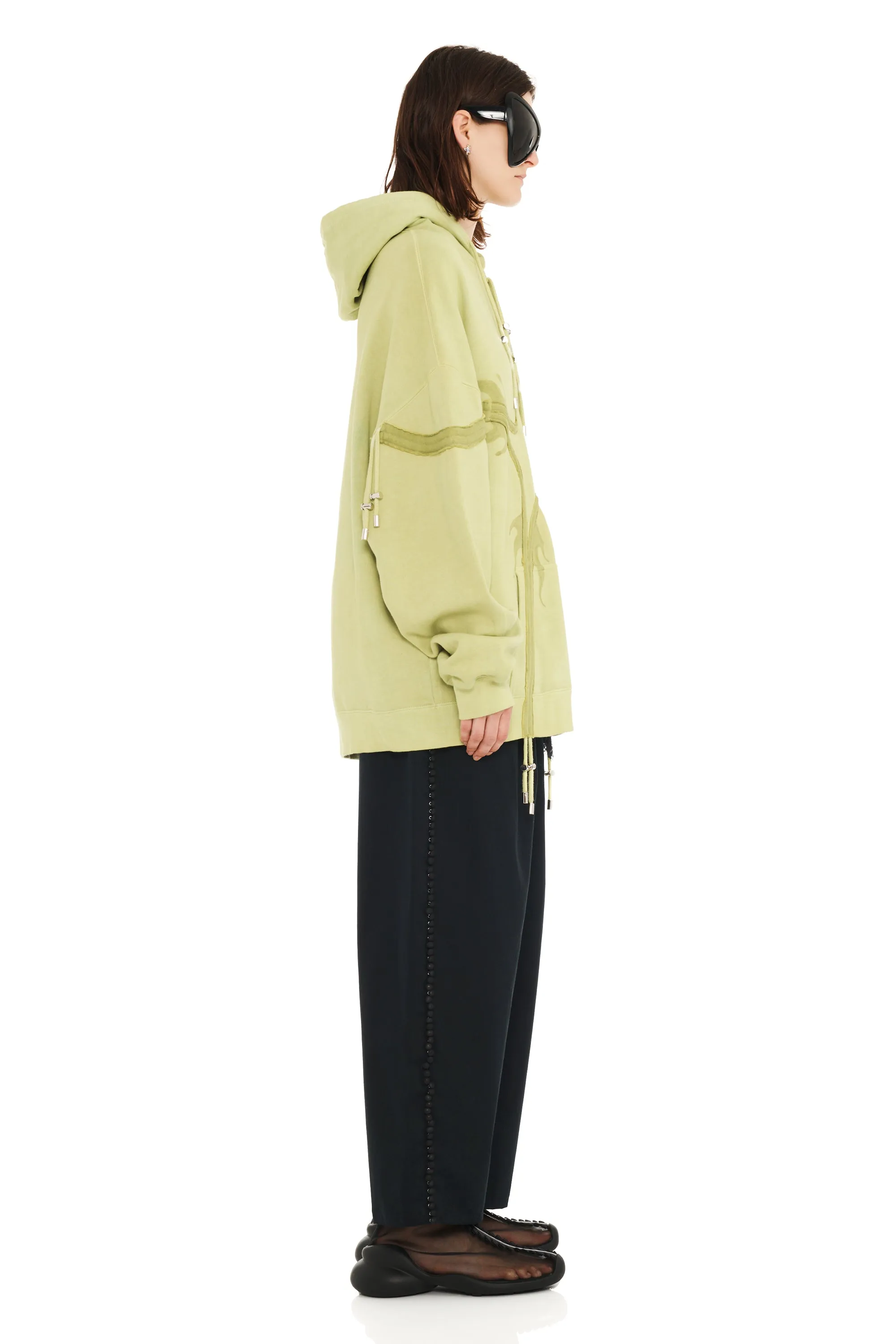 OLIVE FLAMES STAR HOODIE sold by Collina Strada product image thumbnail 4