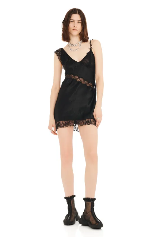 BLACK DAHLIA MINI DRESS made by Collina Strada