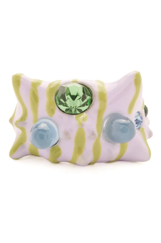 LILAC STRIPE ALIEN RING sold by Collina Strada