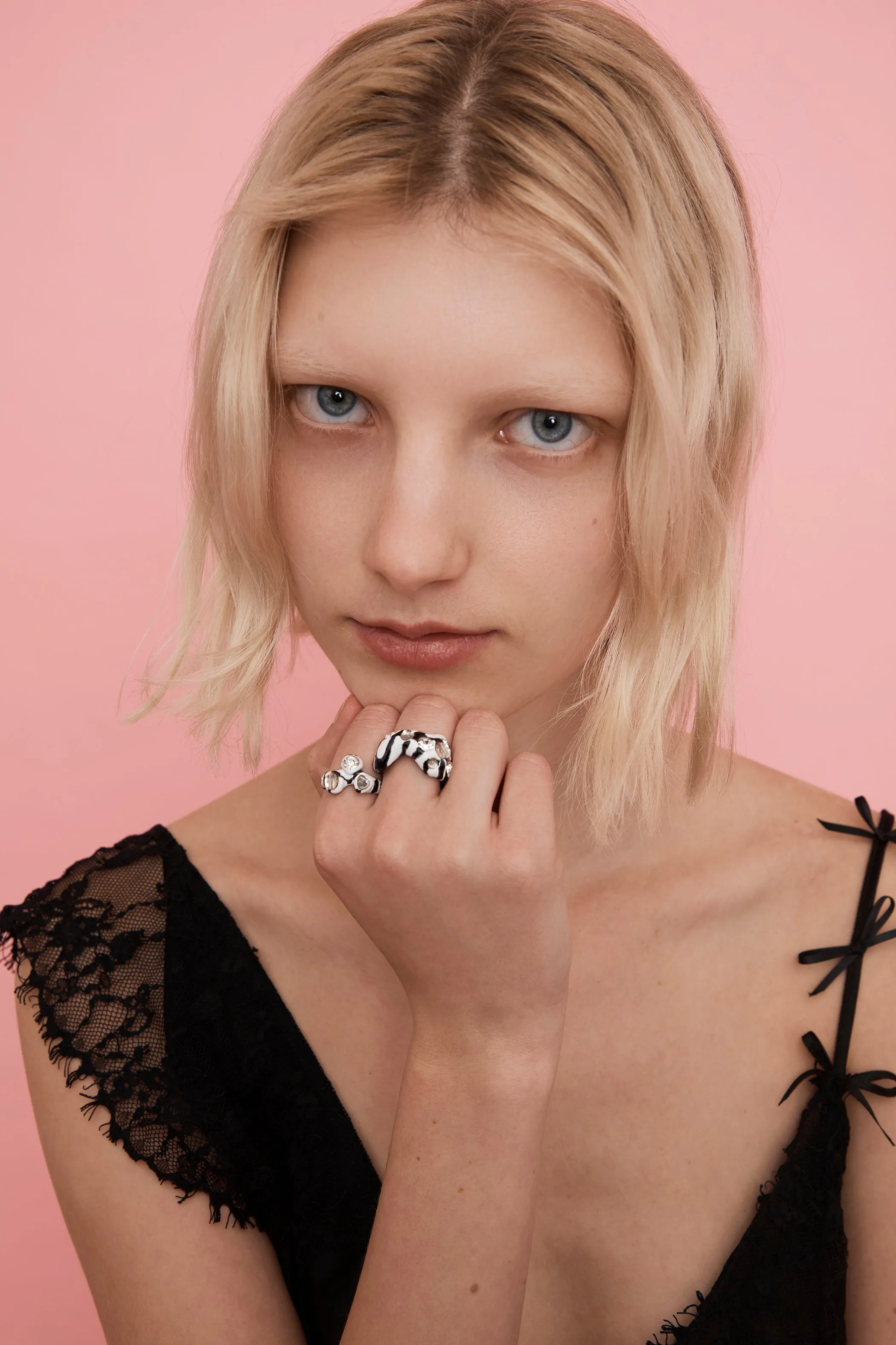 ZEBRA STRIPE BAT RING sold by Collina Strada product image thumbnail 4