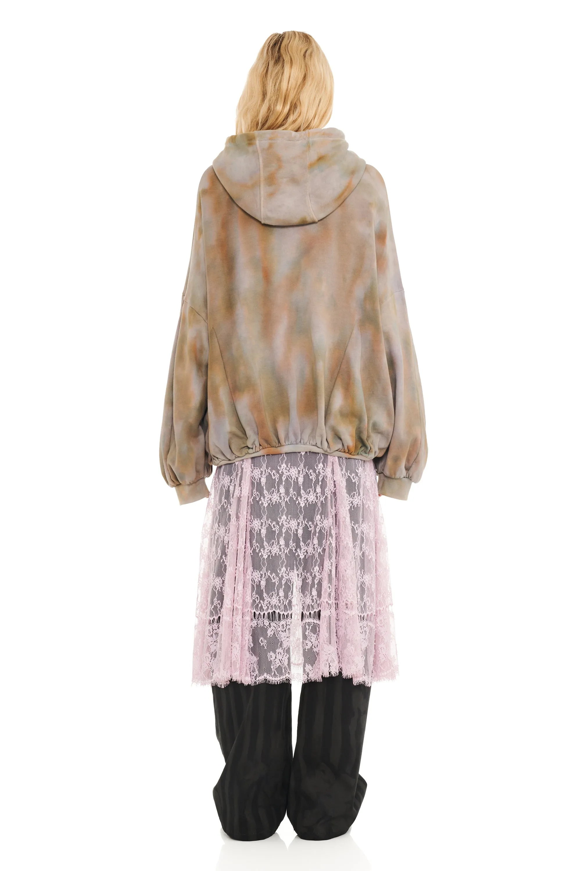 REISHI AURORA GATHERED ZIP UP HOODIE sold by Collina Strada product image thumbnail 5