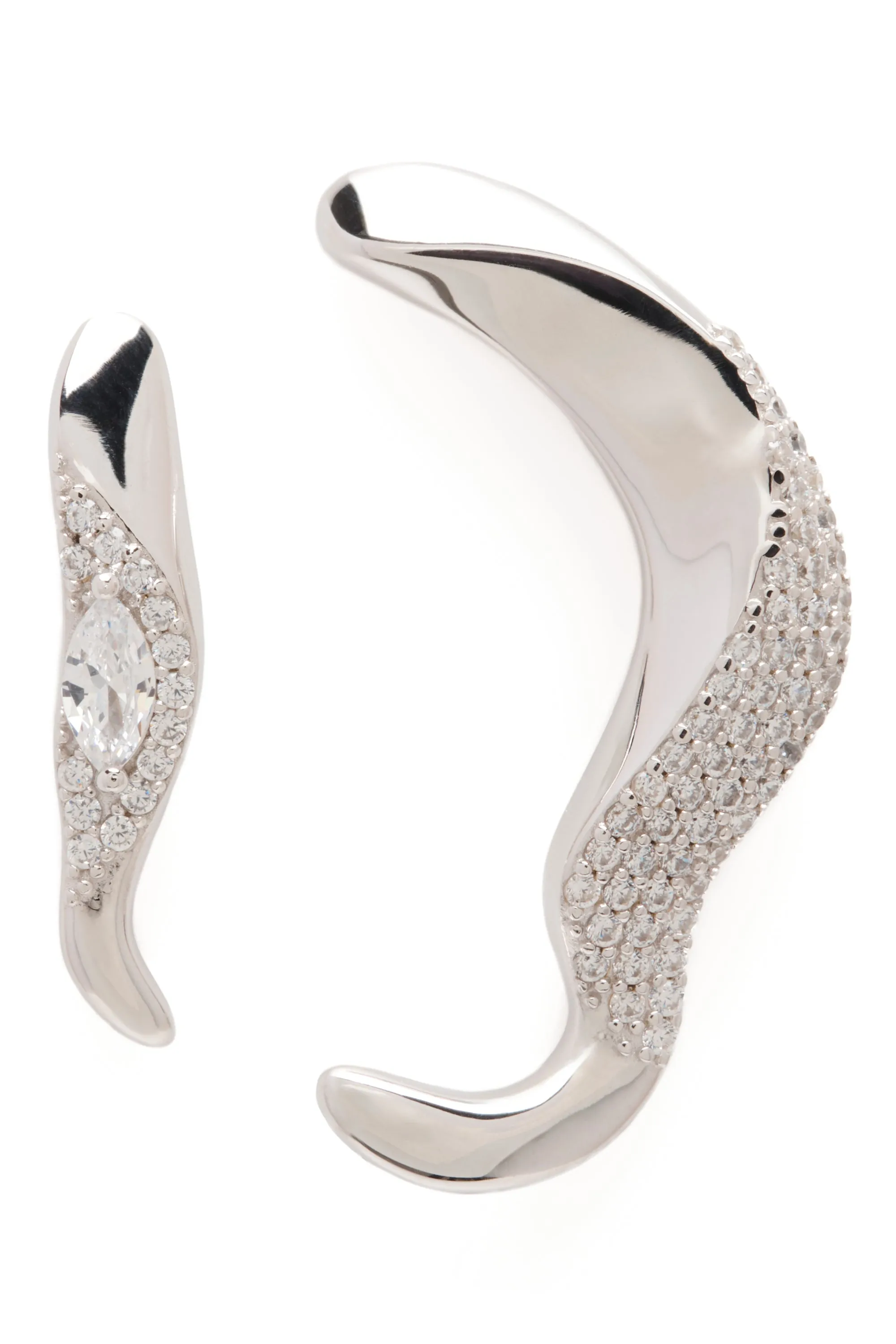 CRYSTAL CLEAR SORREL EARRING sold by Collina Strada