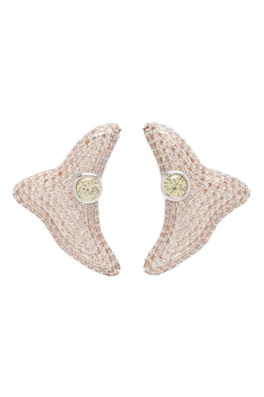 CHAMPAGNE OLIVE SUPER TRIGON STUDS sold by Collina Strada