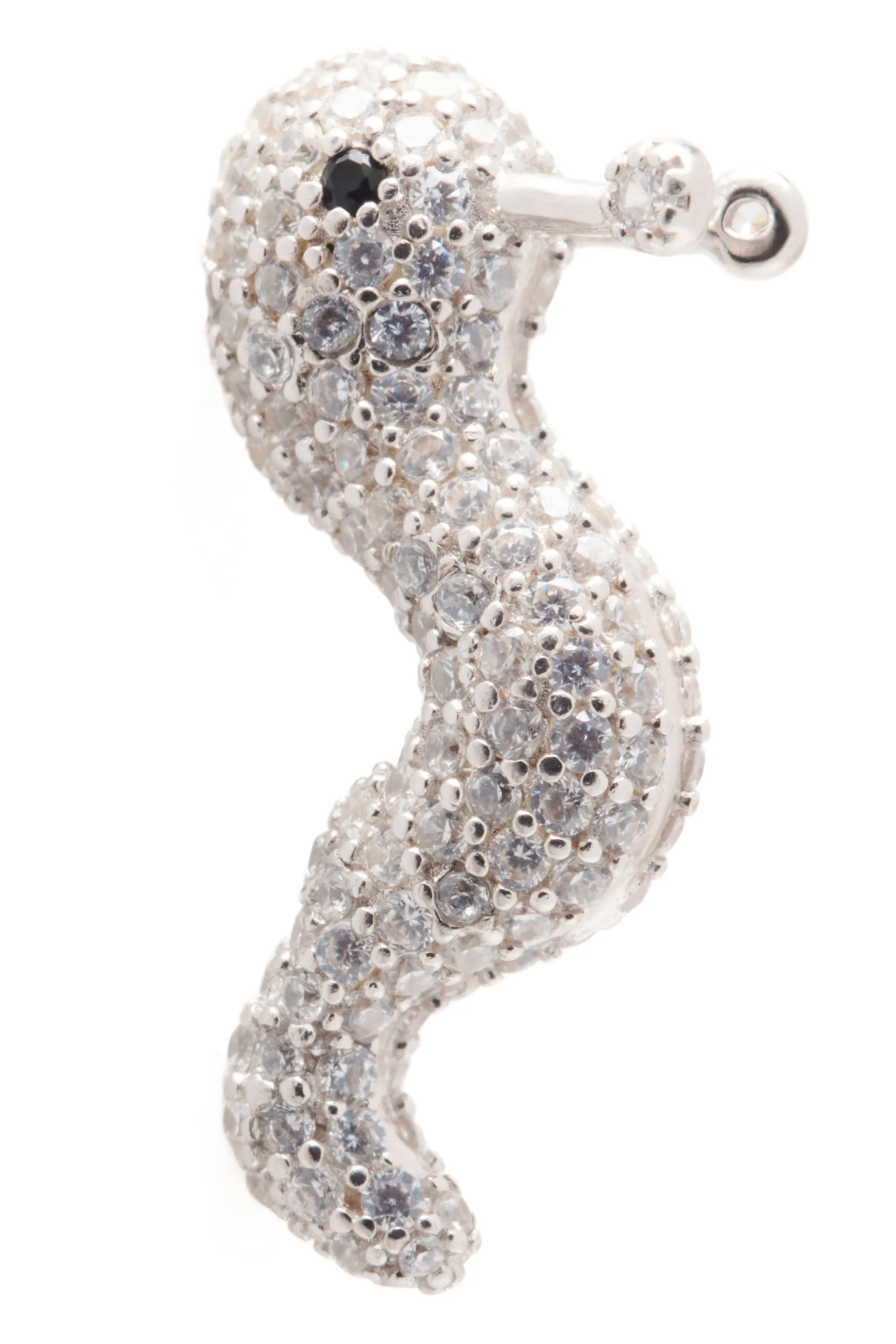 CRYSTAL CLEAR SLUG EARRINGS sold by Collina Strada product image thumbnail 2