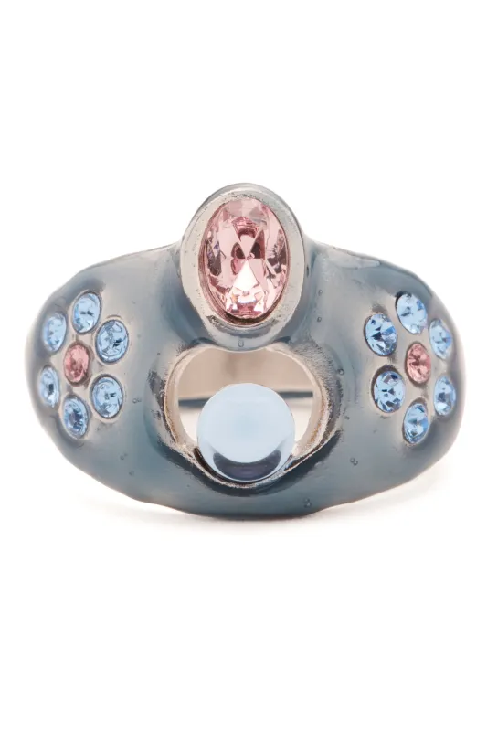 SOFT BLUE COSMIC DAISY RING sold by Collina Strada