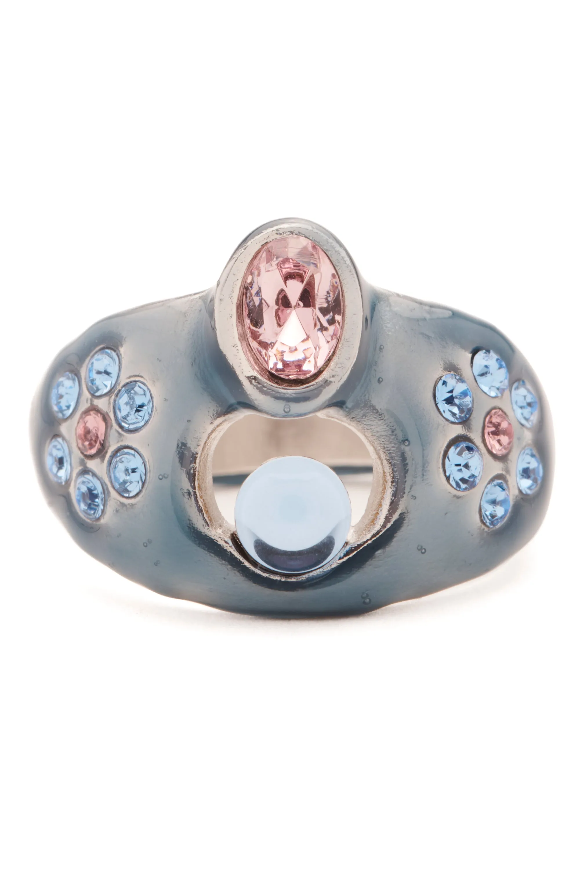 SOFT BLUE COSMIC DAISY RING sold by Collina Strada