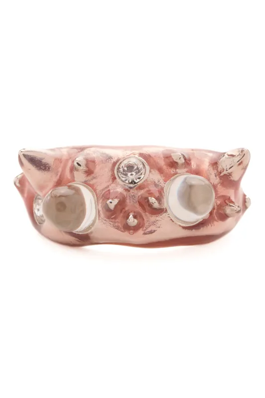 SOFT PINK DEMI ALIEN RING sold by Collina Strada