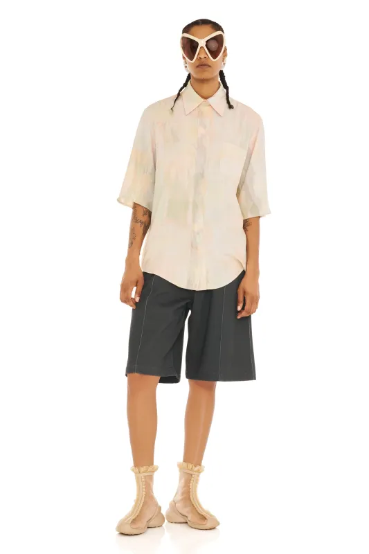 GUA SHA PLAID SUNNY BUTTON UP sold by Collina Strada