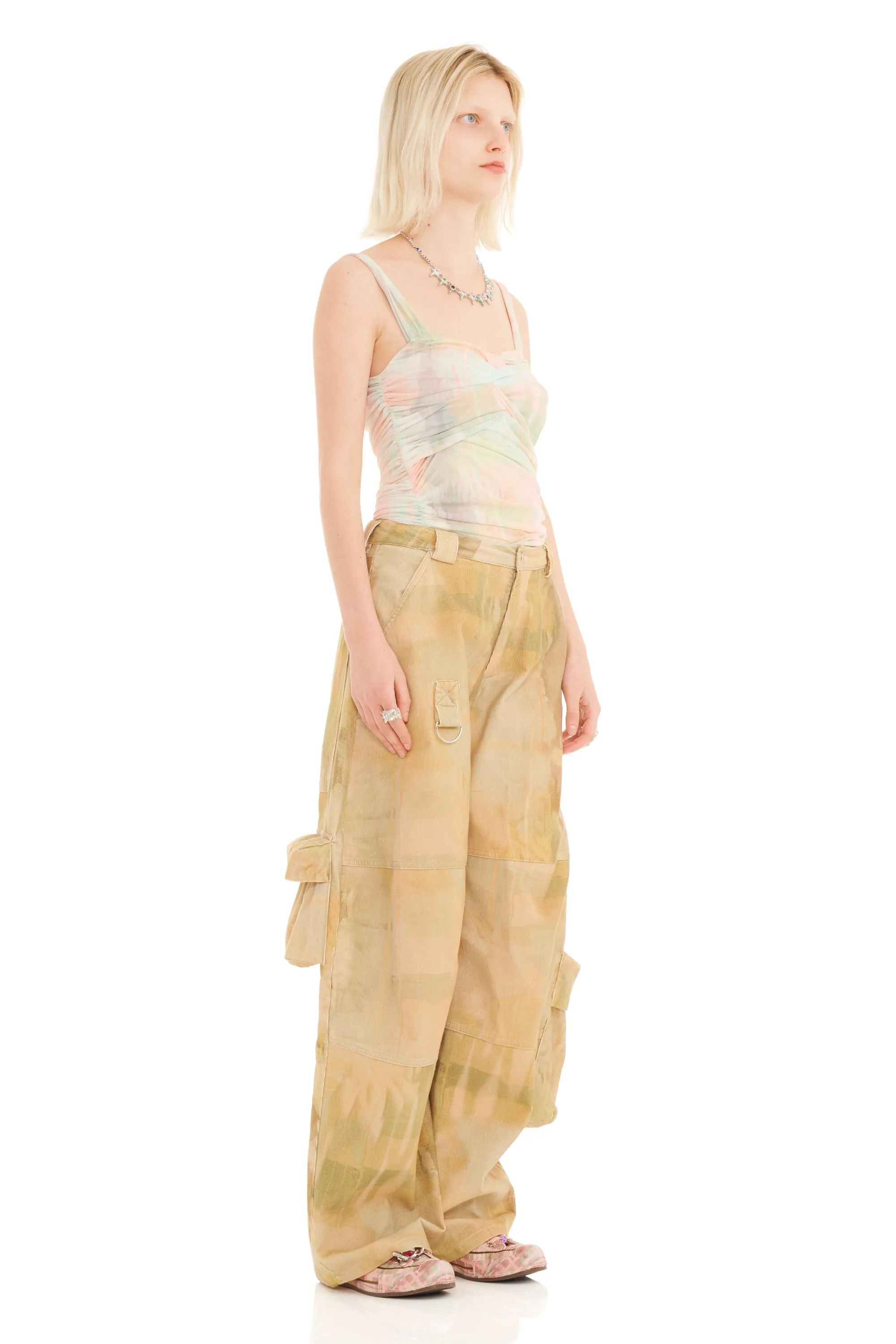 OLIVE GUA SHA LAWN CARGO PANT sold by Collina Strada product image thumbnail 4