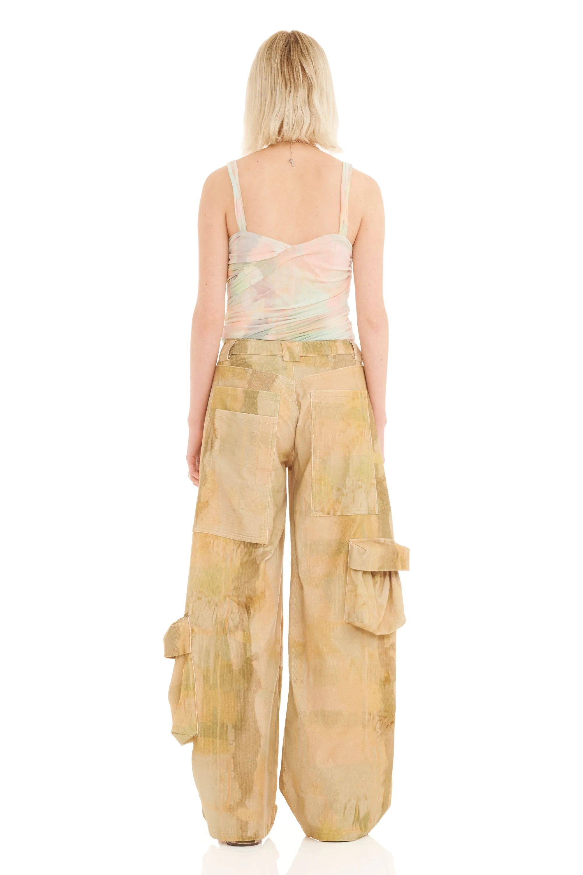 OLIVE GUA SHA LAWN CARGO PANT sold by Collina Strada product image thumbnail 5