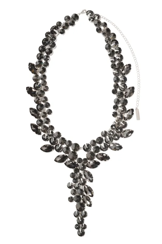 BLACK DIAMOND CHANDELIER NECKLACE made by Collina Strada